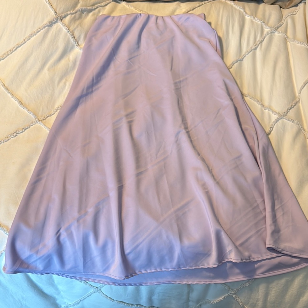 Elegant Lavender Women's Long Skirt